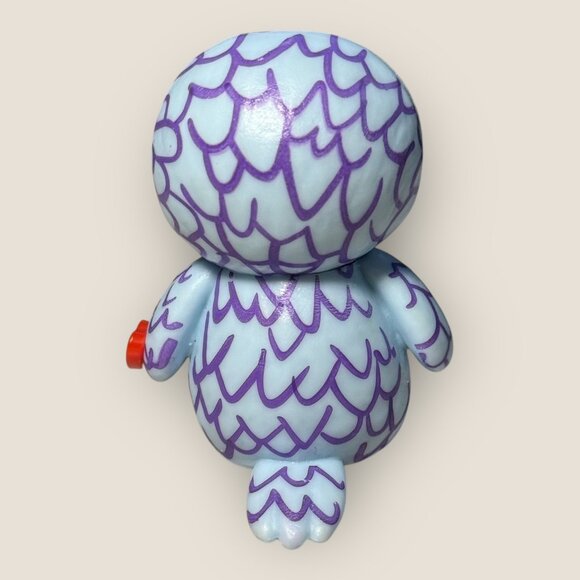 Ty Beanie Boos Mini Oscar The Blue Owl Figure Blue Sparkle Eyes Collectible 2" - Picture 3 of 6